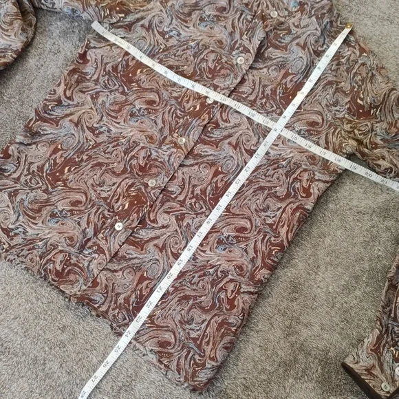 Vintage Saint Laurent Swirl Paisley Blouse With Flaws - Picture 5 of 10